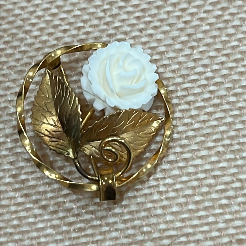 Vintage brooch curved